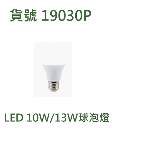 LED 10W/13W球泡燈 E27燈頭