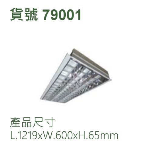 白光T8輕鋼架/四吹13Wx3支管